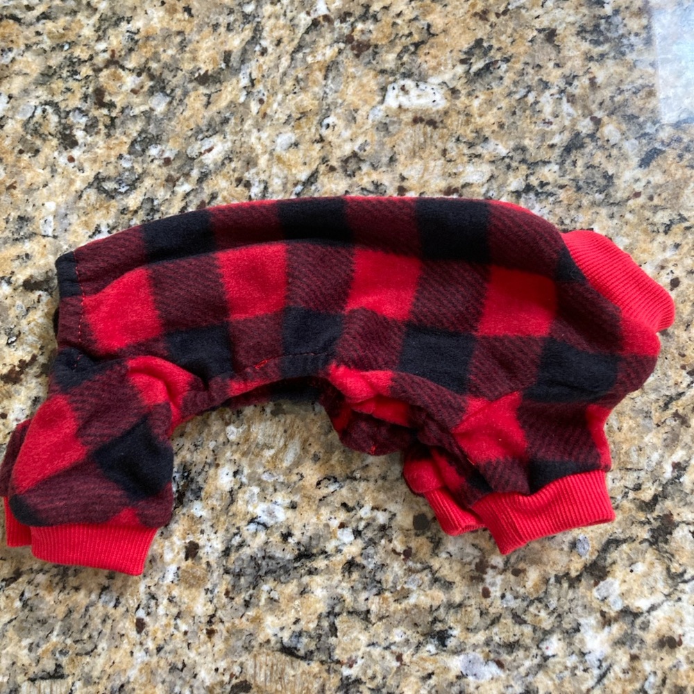 Dog Pyjama - Plaid Red and Black Dog Pyjama